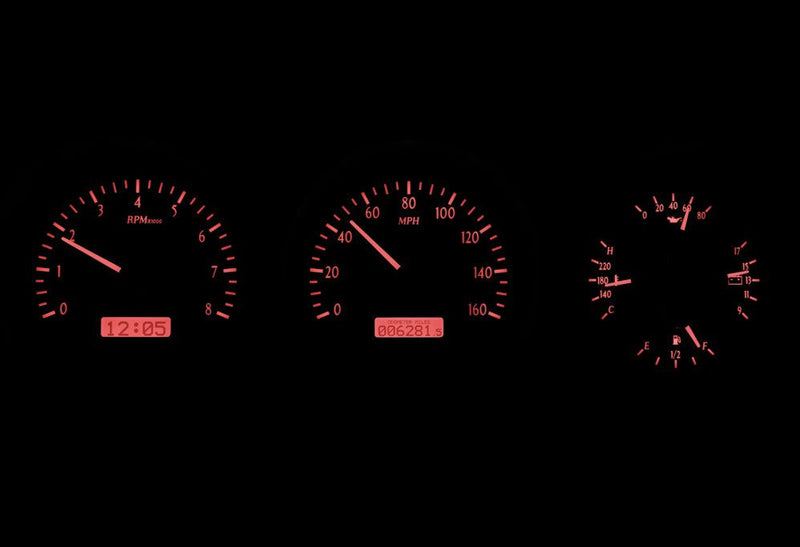 Load image into Gallery viewer, Dakota Digital 1981-1993 Dodge Full-size Truck/Ramchargers VHX Silver Red Display Gauge Kit VHX-81D-PU-S-R
