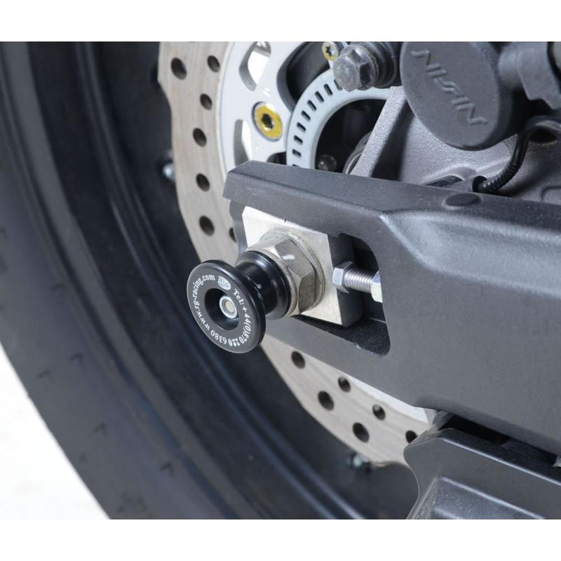 Load image into Gallery viewer, R&amp;G Racing Black Spindle Sliders SS0045BK
