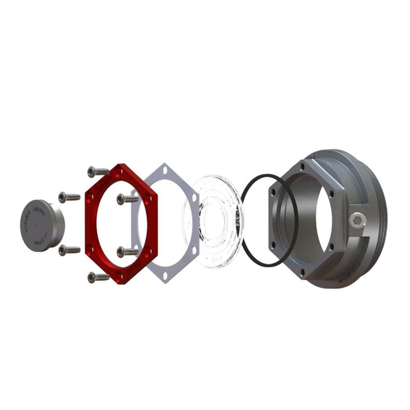 Load image into Gallery viewer, Set of 4 - ST-2875 Universal 2-7/8 Threaded Aluminum Alloy Hub Caps, fits 6K-8K axles
