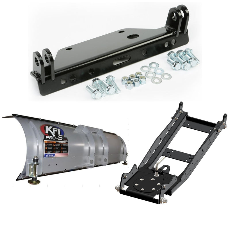 Load image into Gallery viewer, KFI UTV Snow Plow Kit With Glacier Adapter For Kawasaki Mule 4010 KAF620R 4x4 Trans 2009-2025
