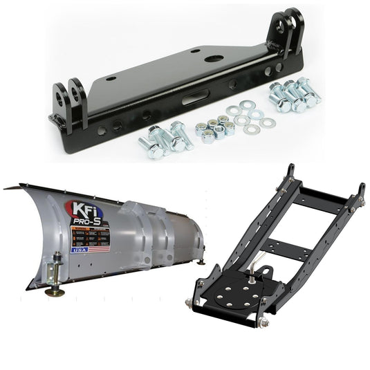 KFI UTV Snow Plow Kit With Glacier Adapter For Kawasaki Mule 4010 KAF620R 4x4 Trans 2009-2025