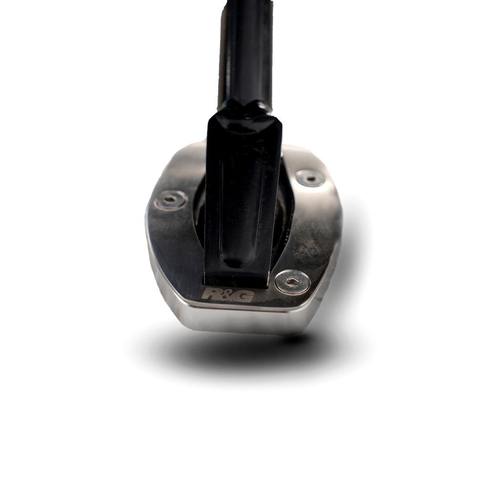 R&G Racing Silver Kickstand Shoe For 2021-2023 Ducati Diavel 1260