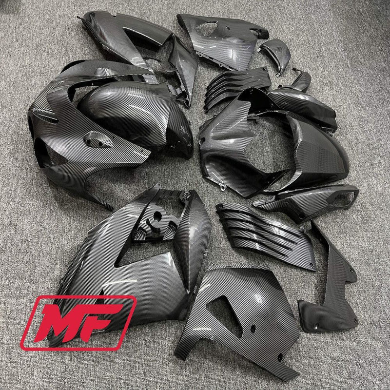 Load image into Gallery viewer, Monster Fairings Full Kit Kawasaki ZX-14R 06-11 Carbon Fiber Style + Windshield + Gas Tank Cover
