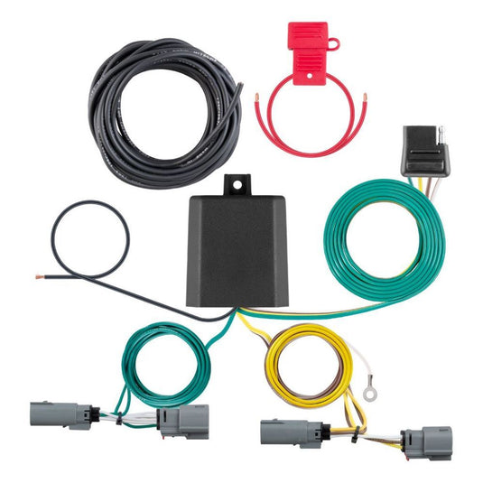 T-Connector Custom Trailer Hitch Wiring Harness, (RE-56477) 4-Way Flat Output fits Select Ford Maverick (with LED Tail light accent only)