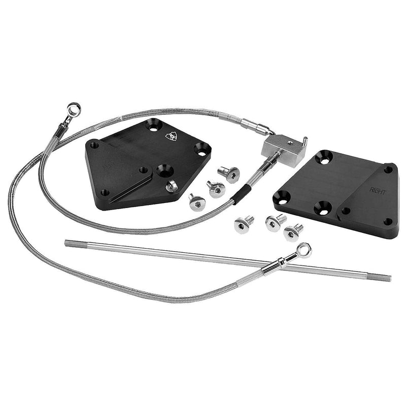 Load image into Gallery viewer, Harley FXSTDI Softail Deuce 01-06Forward Control Extension +3" Blk by Arlen Ness
