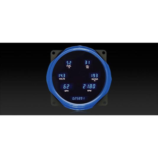 Dakota Digital 1955-1986 Jeep CJ Series III Gauge Kit with Teal/Blue Display VFD3-55J-CJ-Z
