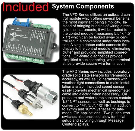 Dakota Digital 1968 Ford Mustang Series III Gauge Kit VFD3-68M
