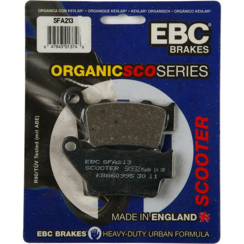 Load image into Gallery viewer, EBC 1 Pair Premium SFA Organic OE Replacement Brake Pads MPN SFA213
