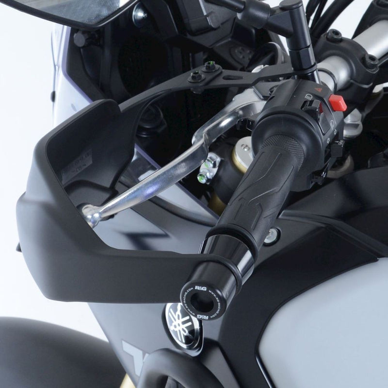 Load image into Gallery viewer, R&amp;G Racing Black Bar End Sliders For 2021-2022 Yamaha Tenere 700 XTZ07 Rally
