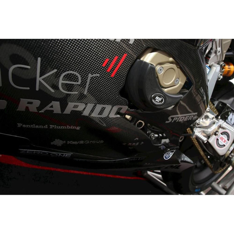 Load image into Gallery viewer, R&amp;G Racing Black Engine Case Sliders LHS ECS0148BK
