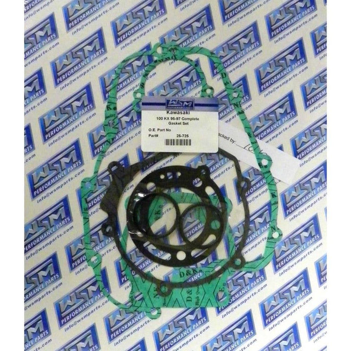 WSM Complete Gasket Kit For Kawasaki 100 KX 95-97 25-725
