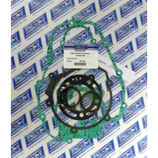 WSM Complete Gasket Kit For Kawasaki 100 KX 95-97 25-725