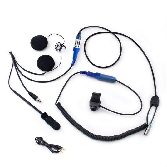Rugged Radios RACE SERIES Complete Motorcycle Communication Kit with OFFROAD Cables MC-BASIC