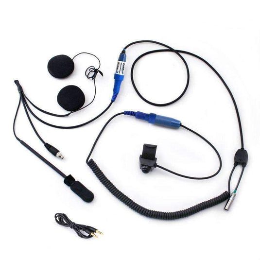 Rugged Radios RACE SERIES Complete Motorcycle Communication Kit with OFFROAD Cables MC-BASIC
