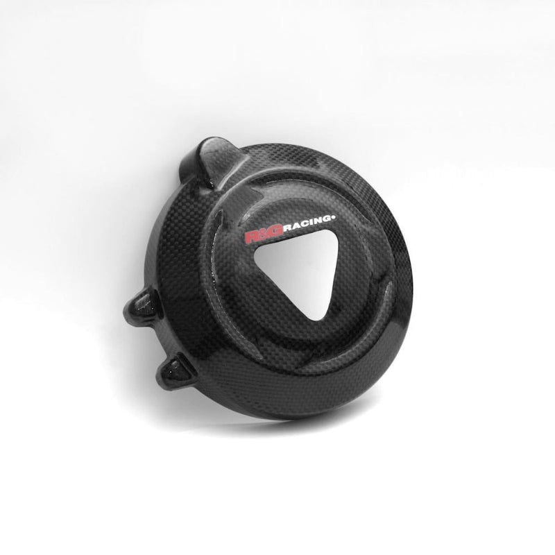 Load image into Gallery viewer, R&amp;G Racing Carbon Fibre Engine Case Sliders LHS For 2020-2024 Triumph Daytona 765 Moto2
