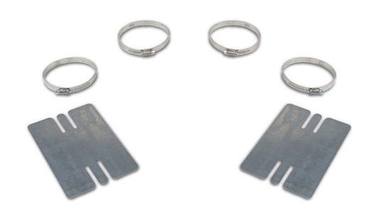 Two (2) Air Lift Heat Shields With Clamps