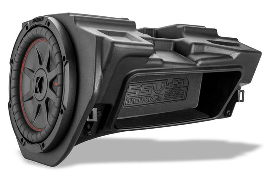 SSV Works Front 6.5" Unloaded Speaker Pods W/ 10" Unloaded Subwoofer Enclosure For Polaris RZR 14-21