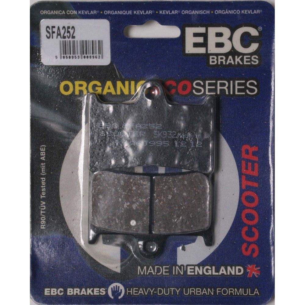 EBC 1 Pair Premium SFA Organic OE Replacement Brake Pads MPN SFA252