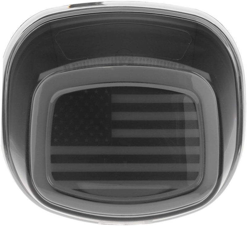 Load image into Gallery viewer, Kuryakyn Tracer Smoke US Flag LED Taillights with License Light 2927
