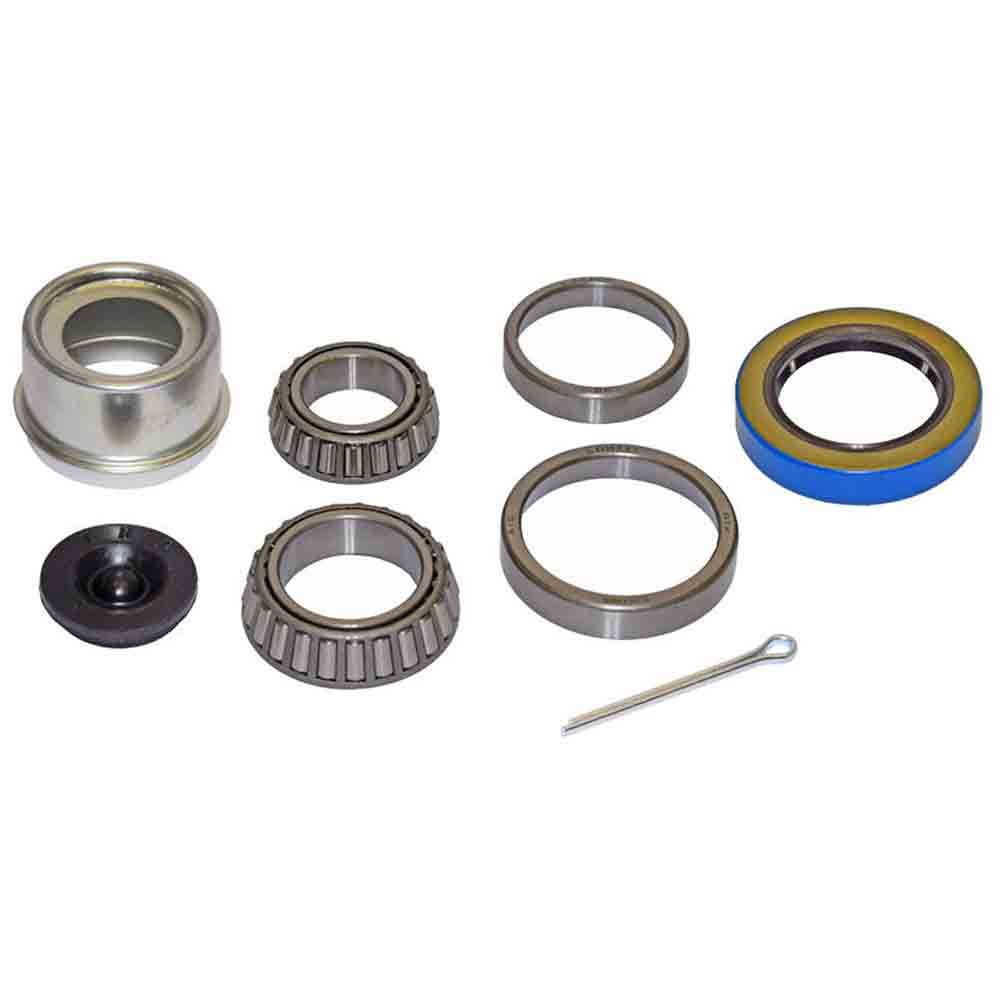 Trailer Bearing Repair Kit (280455-EZ) for 1-3/8 to 1-1/16 Inch Tapered Spindle - Includes E-Z Lube Cap with Plug