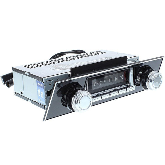 Custom Autosound 1967-68 Camaro 740 Premium Bluetooth Classic Car Stereo with Black Bezel