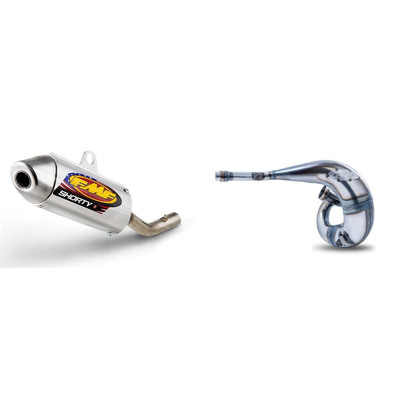 Load image into Gallery viewer, FMF Powercore 2 Shorty Silencer &amp; Factory Fatty Pipe for YAMAHA YZ250 2002-2016
