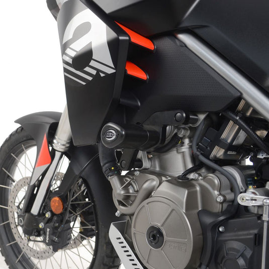 R&G Racing Black Aero Style Crash Protection Bobbins For 2022-2024 Aprilia Tuareg 660