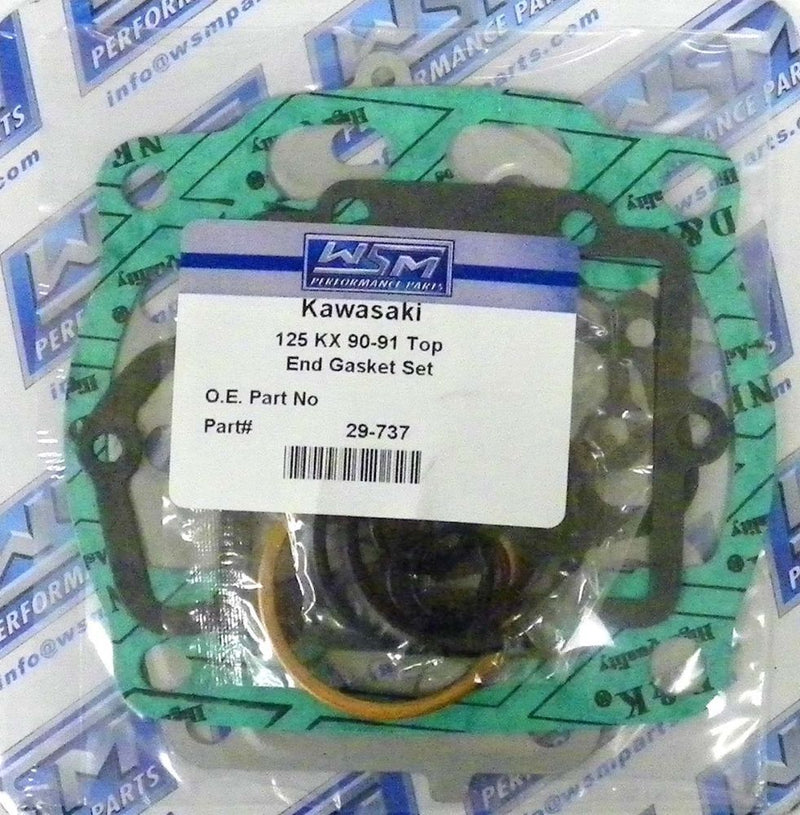 Load image into Gallery viewer, WSM Top End Gasket Kit For Kawasaki 125 KX 90-91 29-737
