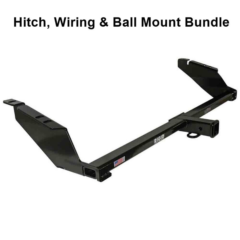 Load image into Gallery viewer, Rigid Hitch (R3-0393) Class III 2 Inch Receiver Trailer Hitch Bundle - Includes Ball Mount and Custom Wiring Harness fits 2015-2020 Toyota Sienna SE
