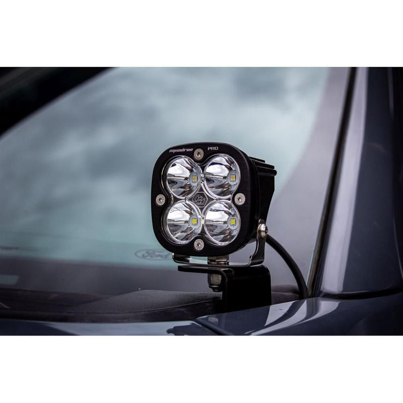Load image into Gallery viewer, Baja Designs A-Pillar Light Kit Pair Squadron Sport Series Spot Pattern Clear Lens Toggle Wiring Universal 447680
