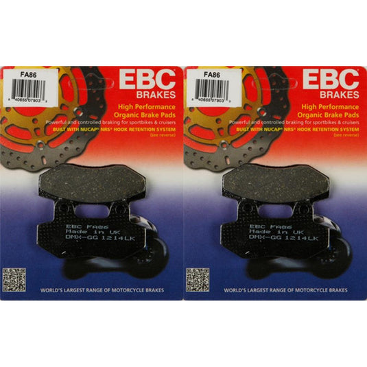 EBC Brake Pad Front Kit FA86 for Hyosung MS3-125 2006-2007