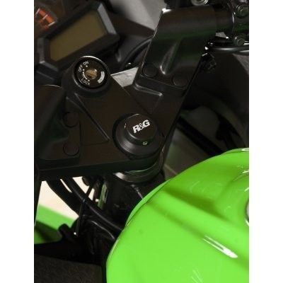 Load image into Gallery viewer, R&amp;G Racing Black Top Yoke Cap For 2008-2017 Kawasaki Ninja 250
