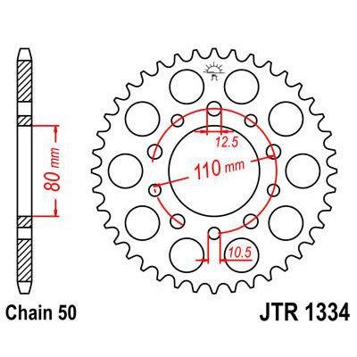 Load image into Gallery viewer, Front &amp; Rear Sprocket Kit for HONDA VF1000 FE Interceptor 84 JT Sprockets

