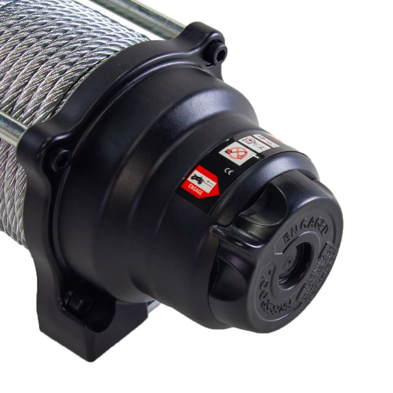 Load image into Gallery viewer, Viper Midnight UTV Winch Kit 3000 lb With 50 Feet Steel Cable With Mount
