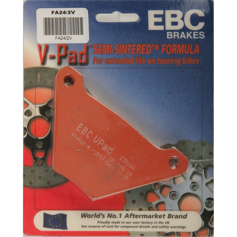 Load image into Gallery viewer, EBC 1 Pair V-Pad Semi-Sintered Touring Brake Pads MPN FA24/2V
