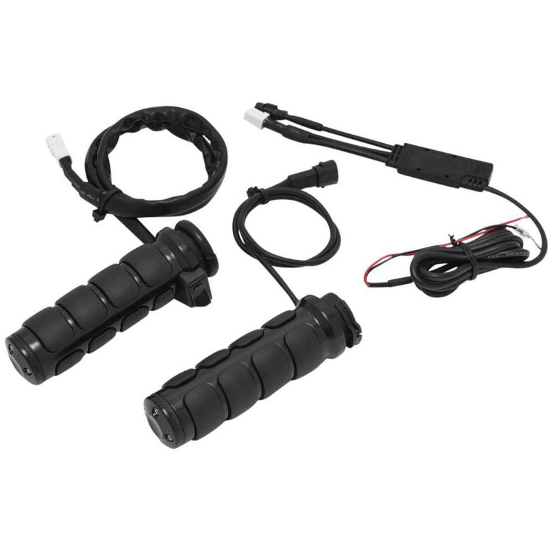 Load image into Gallery viewer, Kuryakyn Heated Black Dual Cable ISO-Grips 6473
