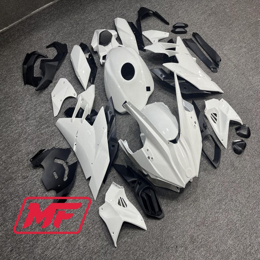 Monster Fairings Full Kit Kawasaki Ninja H2 15-23 Gloss White + Windshield + Gas Tank Cover