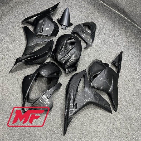 Monster Fairings Full Kit Honda CBR600RR 09-12 Carbon Fiber Style + Windshield + Gas Tank Cover