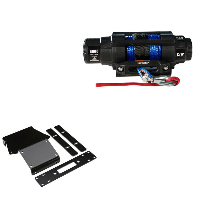 Load image into Gallery viewer, Viper 6000lbs V3 Winch Blue Rope With Mount For Honda Rancher 350 2000-2003
