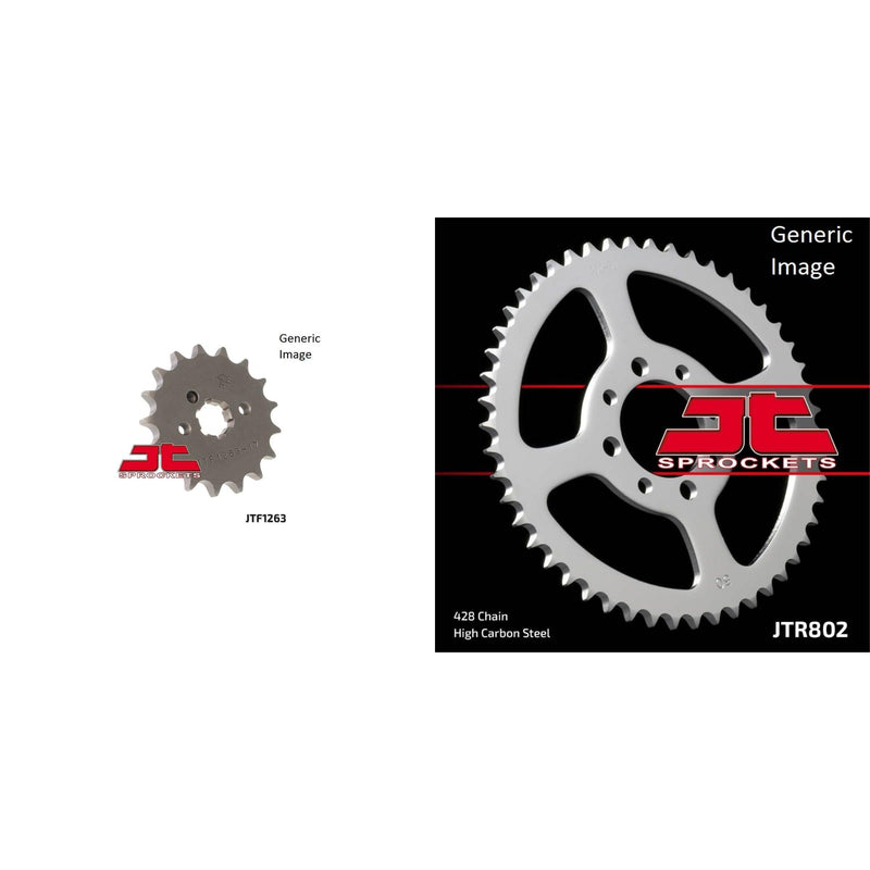 Load image into Gallery viewer, Front and Rear Steel Sprocket Kit for OffRoad KAWASAKI KD100M 1976-1979
