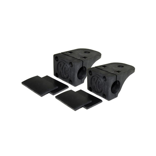 KC HiLiTES Bracket Set - Tube Clamp Light Mount - Rubber Adjustment Shims - 0.75" - 1.0"