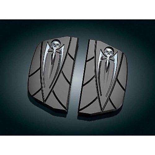 KURYAKYN CHRME ZOMBIE FLOORBOARD COVERS 1986-2017 HARLEY PASSENGER D BOARDS 4572