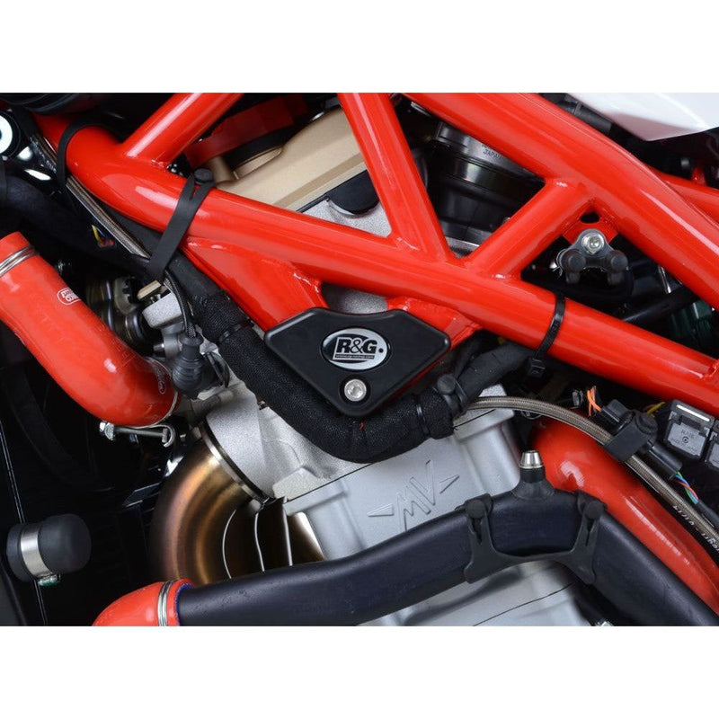 Load image into Gallery viewer, R&amp;G Racing Black Under Body Frame Sliders For 2015-2018 MV Agusta F4RC UCP0004BL
