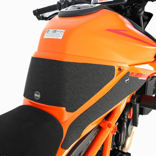 R&G Racing Black Tank Traction Grips For 2024 KTM 1390 Super Duke R EZRG520BL