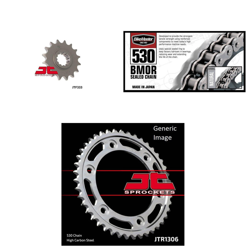 Load image into Gallery viewer, 530 BMOR Chain Nat,Front &amp; Rear Sprocket Kit HONDA RVT1000R (RC-51) 2000-2006
