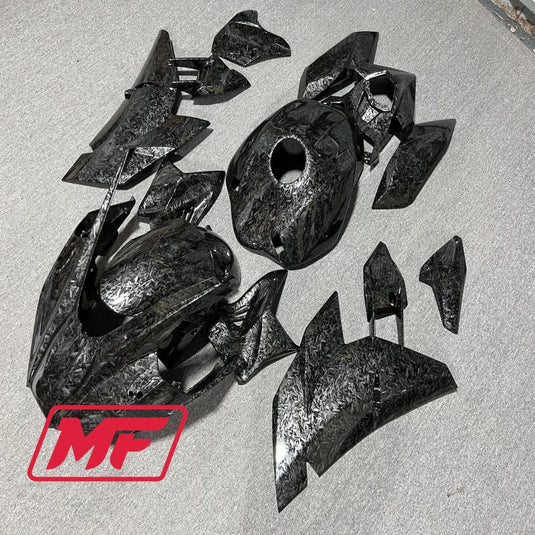 Monster Fairings Full Kit Kawasaki Ninja H2 15-23 Forged Carbon Fiber Style + Windshield + Gas Tank Cover