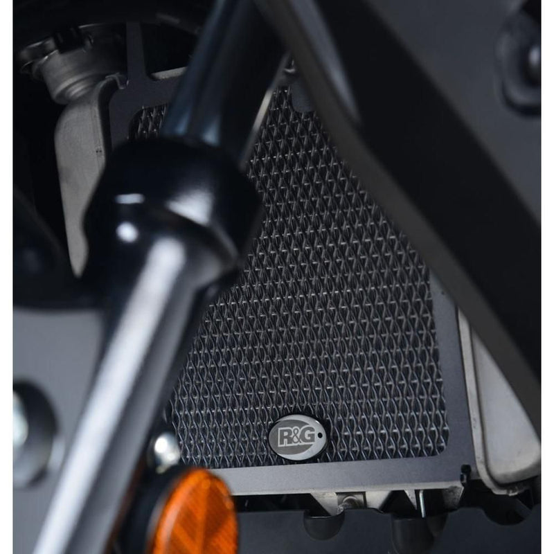 Load image into Gallery viewer, R&amp;G Racing Black Aluminum Radiator Guard RAD0225BK
