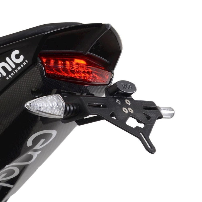 R&G Racing Black Tail Tidy License Plate Holder For 2021-2022 Energica Motor Company EGO