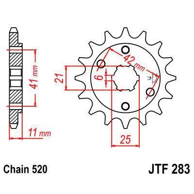 Load image into Gallery viewer, Front &amp; Rear Sprocket Kit for HONDA VTR250 Interceptor-USA 88 JT Sprockets
