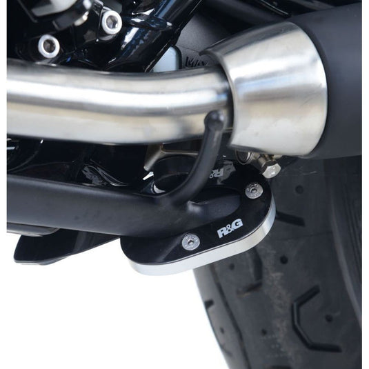 R&G Racing Silver Kickstand Shoe For 2022-2023 Triumph Speed Twin 900